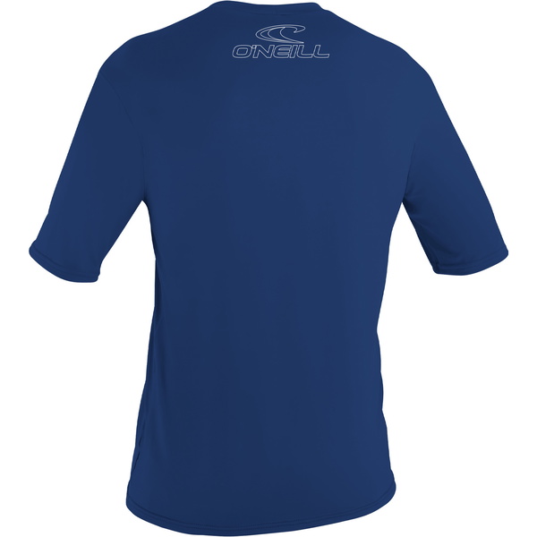 2025 O'Neill Mens Basic Skins Short Sleeve Sun Rash Shirt 3402 - Navy